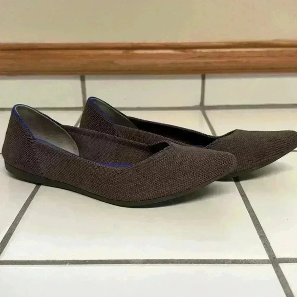 Rothy's Shoes - Rothy's Ponts in Mink Purple with Blue Heel Trim Size Women's 6